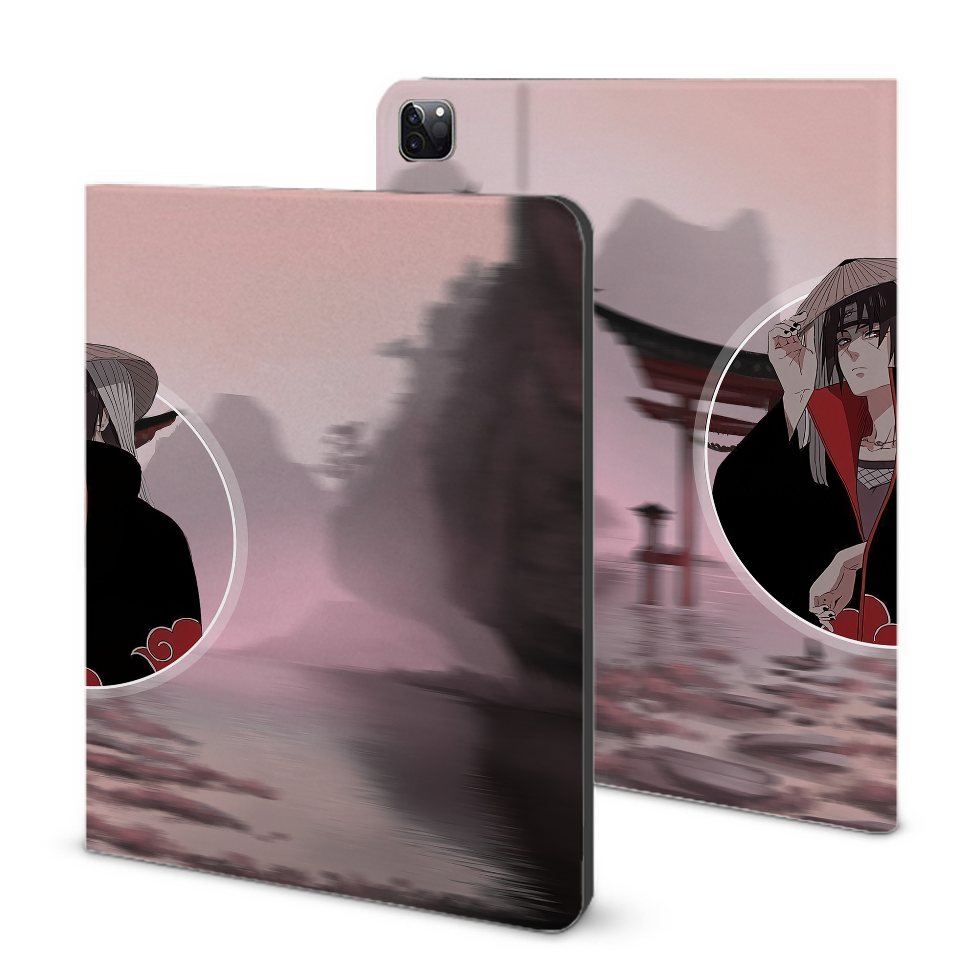 （画像用） NARUTO -ナルト- NARUTO -ナルト- 疾風伝 IPad ケース ブック型 PUレザー TPU 耐衝撃 軽量 薄型 ペン収納なし 全面保護 IPad 各モデル対応